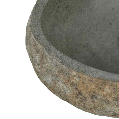 Lavabo Grigio chiaro (38-45) x (30-35) x 15 cm Pietra di Fiume
