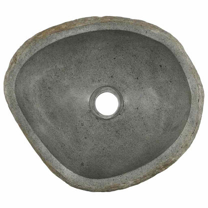 Lavabo Grigio chiaro (38-45) x (30-35) x 15 cm Pietra di Fiume