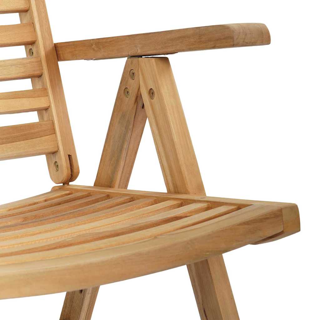 Sedia 2 pcs Marrone 64.5 x 52 x 108 cm Legno di teak solido