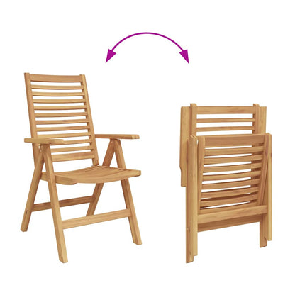 Sedia 2 pcs Marrone 64.5 x 52 x 108 cm Legno di teak solido | homemem39