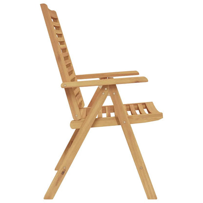 Sedia 2 pcs Marrone 64.5 x 52 x 108 cm Legno di teak solido