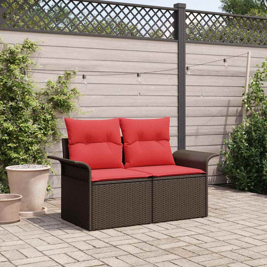 Divano da giardino 2-Numero di posti polyrattan