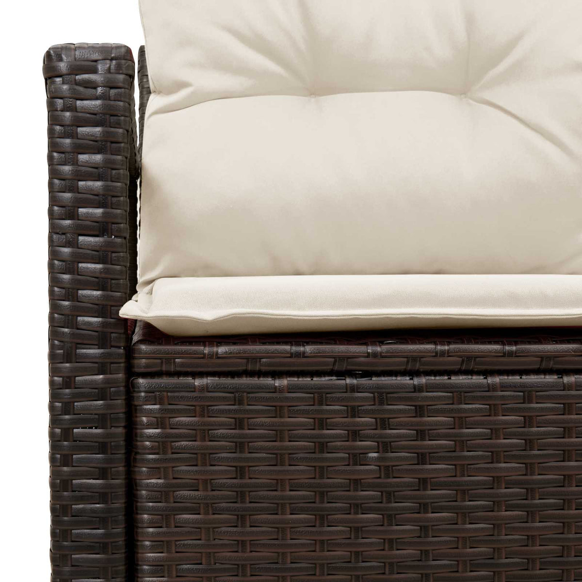 Divano da giardino con cuscino 120 x 62 x 69 cm. polyrattan