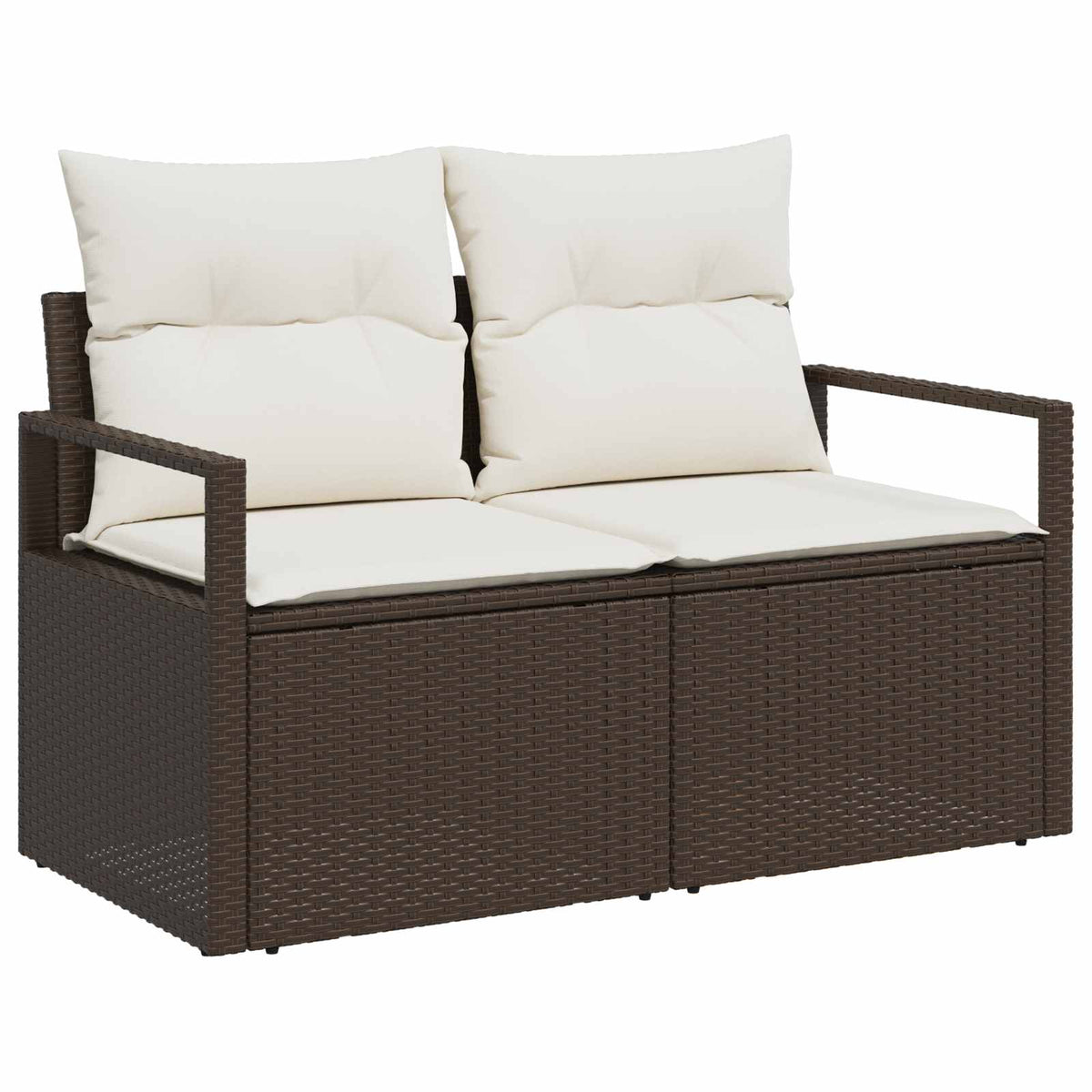 Divano da giardino con cuscino 120 x 62 x 69 cm. polyrattan