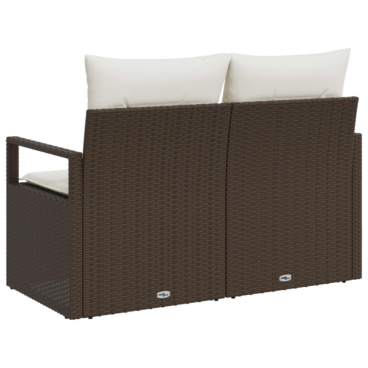 Divano da giardino con cuscino 120 x 62 x 69 cm. polyrattan