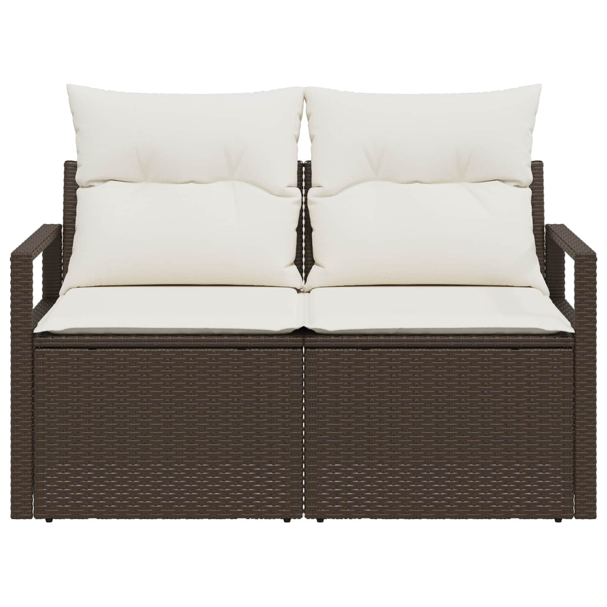 Divano da giardino con cuscino 120 x 62 x 69 cm. polyrattan