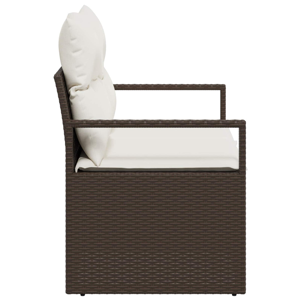 Divano da giardino con cuscino 120 x 62 x 69 cm. polyrattan