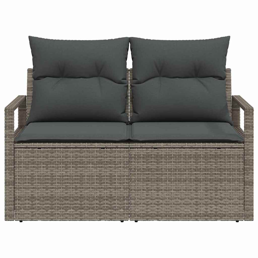 Divano da giardino con cuscino 120 x 62 x 69 cm. polyrattan | homemem39