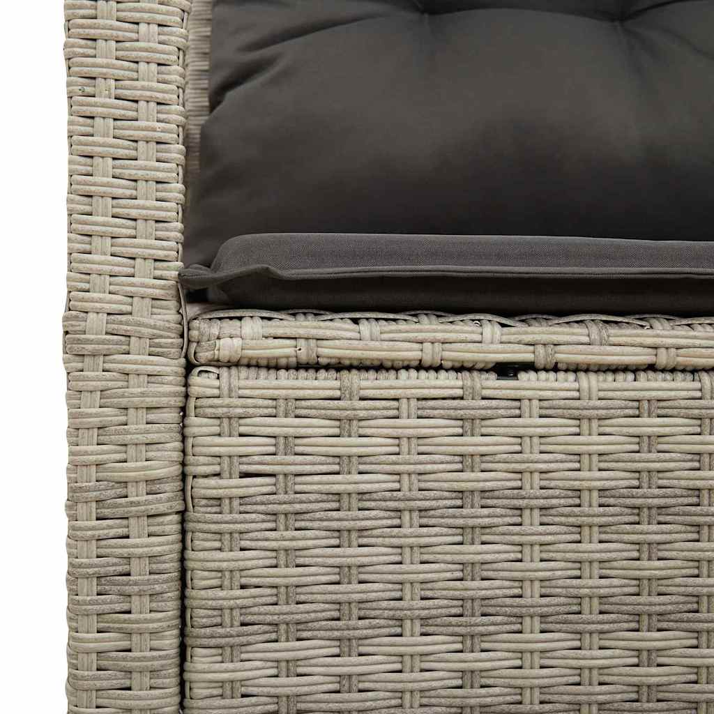 Divano da giardino con cuscino 120 x 62 x 69 cm. polyrattan | homemem39