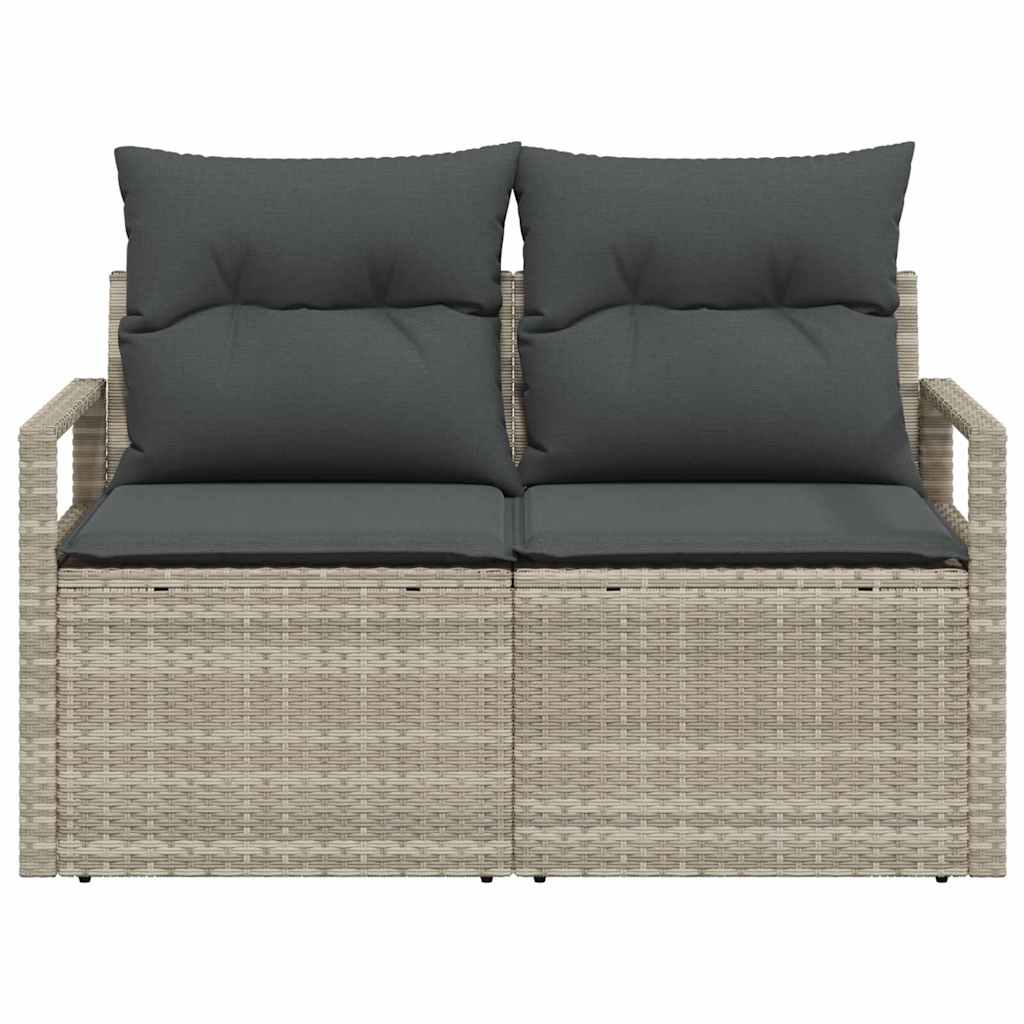 Divano da giardino con cuscino 120 x 62 x 69 cm. polyrattan | homemem39