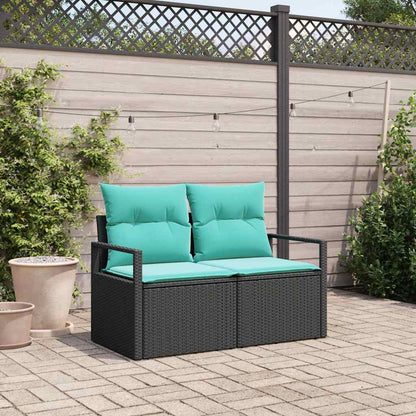 Divano da giardino con cuscino 120 x 62 x 69 cm. polyrattan | homemem39
