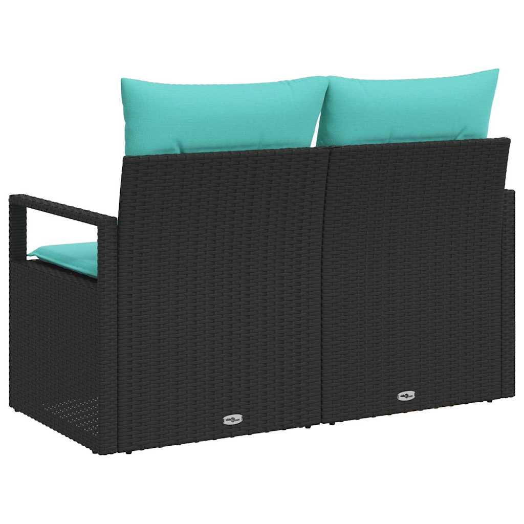 Divano da giardino con cuscino 120 x 62 x 69 cm. polyrattan | homemem39
