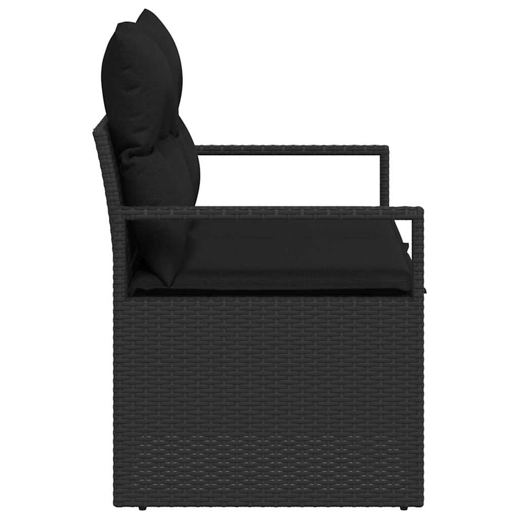 Divano da giardino con cuscino 120 x 62 x 69 cm. polyrattan | homemem39
