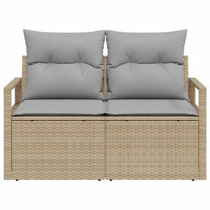 Divano da giardino con cuscino 120 x 62 x 69 cm. polyrattan