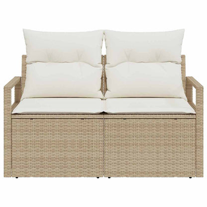 Divano da giardino con cuscino 120 x 62 x 69 cm. polyrattan