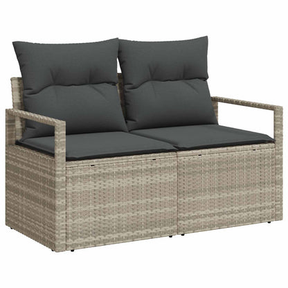 Divano da giardino con cuscino 120 x 62 x 69 cm. polyrattan