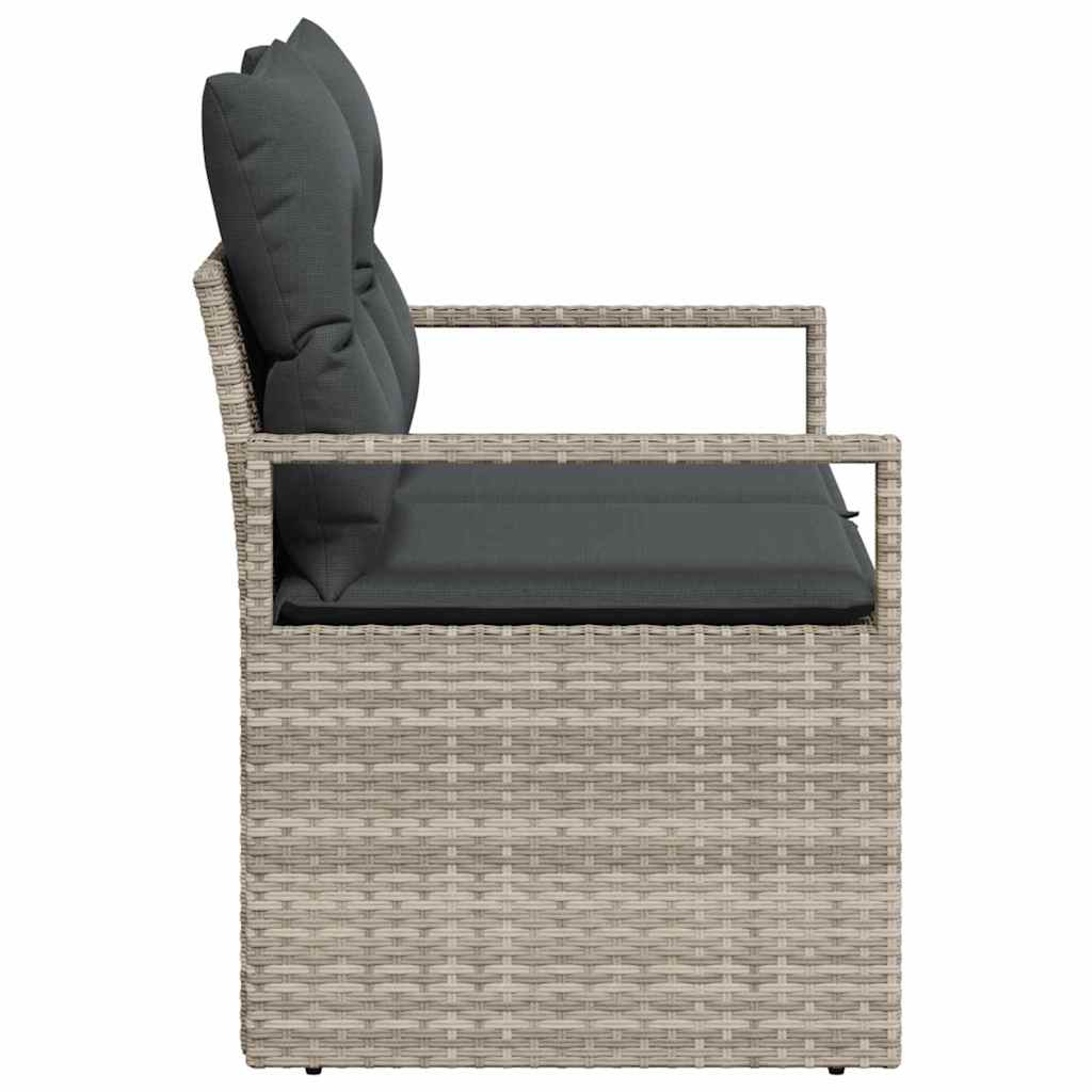 Divano da giardino con cuscino 120 x 62 x 69 cm. polyrattan