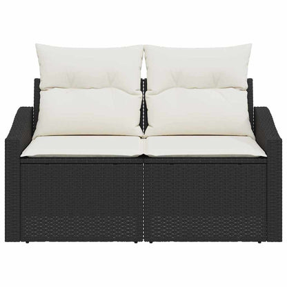 Divano da giardino con cuscino 123 x 62 x 69 cm polyrattan | homemem39