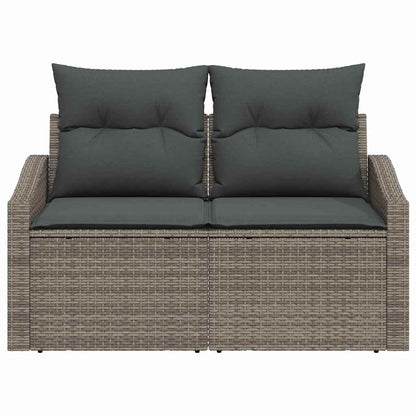Divano da giardino con cuscino 123 x 62 x 69 cm polyrattan | homemem39