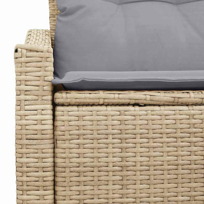Divano da giardino con cuscino 123 x 62 x 69 cm polyrattan | homemem39