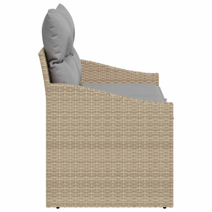 Divano da giardino con cuscino 123 x 62 x 69 cm polyrattan | homemem39