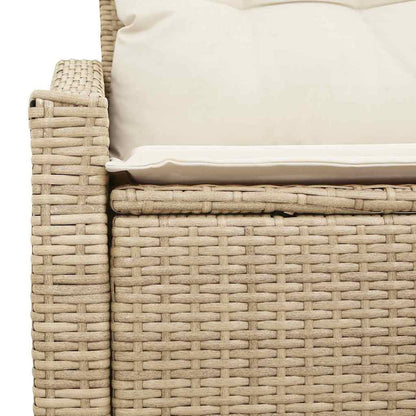 Divano da giardino con cuscino 123 x 62 x 69 cm polyrattan | homemem39