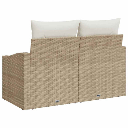 Divano da giardino con cuscino 123 x 62 x 69 cm polyrattan | homemem39