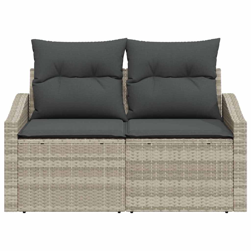 Divano da giardino con cuscino 123 x 62 x 69 cm polyrattan | homemem39