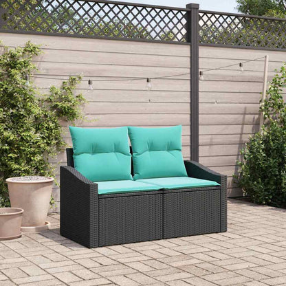 Divano da giardino Grigio 123 x 62 x 69cm polyrattan