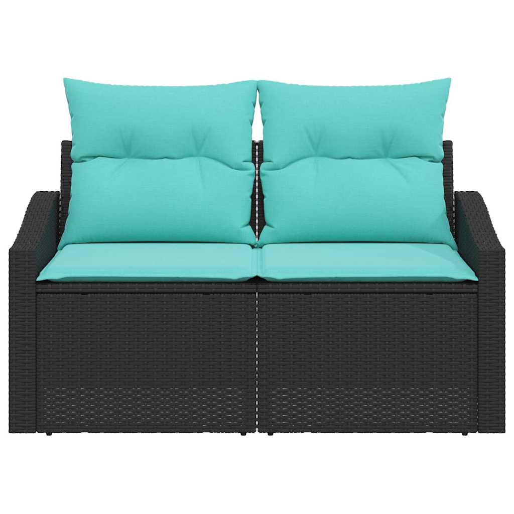 Divano da giardino Grigio 123 x 62 x 69cm polyrattan | homemem39