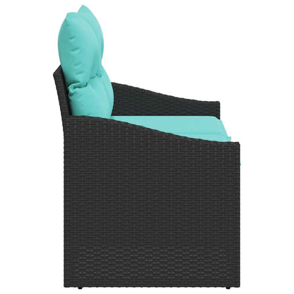 Divano da giardino Grigio 123 x 62 x 69cm polyrattan | homemem39