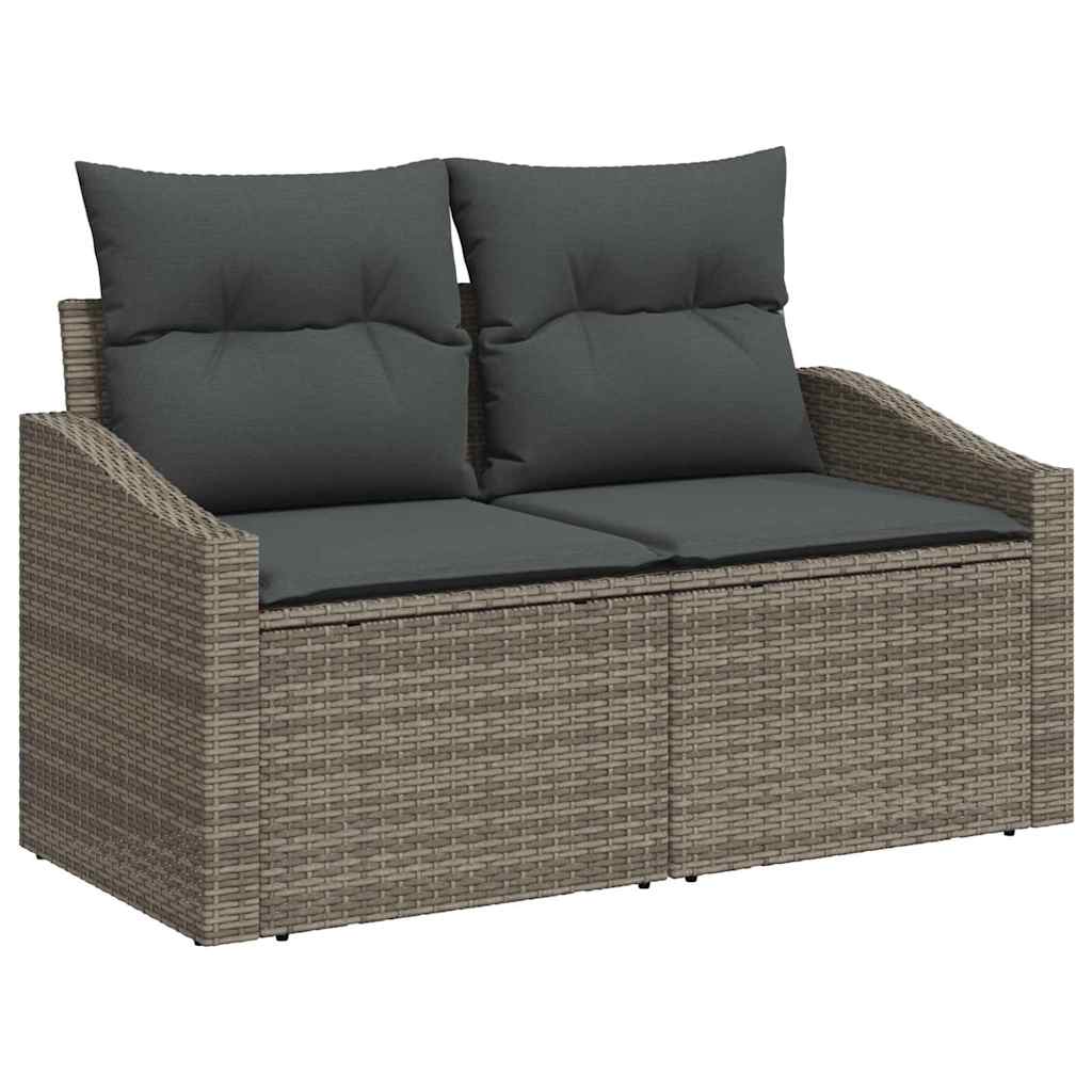 Divano da giardino con cuscino 123 x 62 x 69 cm polyrattan | homemem39