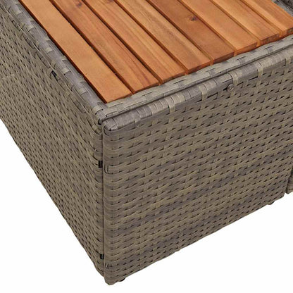 Divano da giardino Grigio 184 x 62 x 85cm polyrattan | homemem39