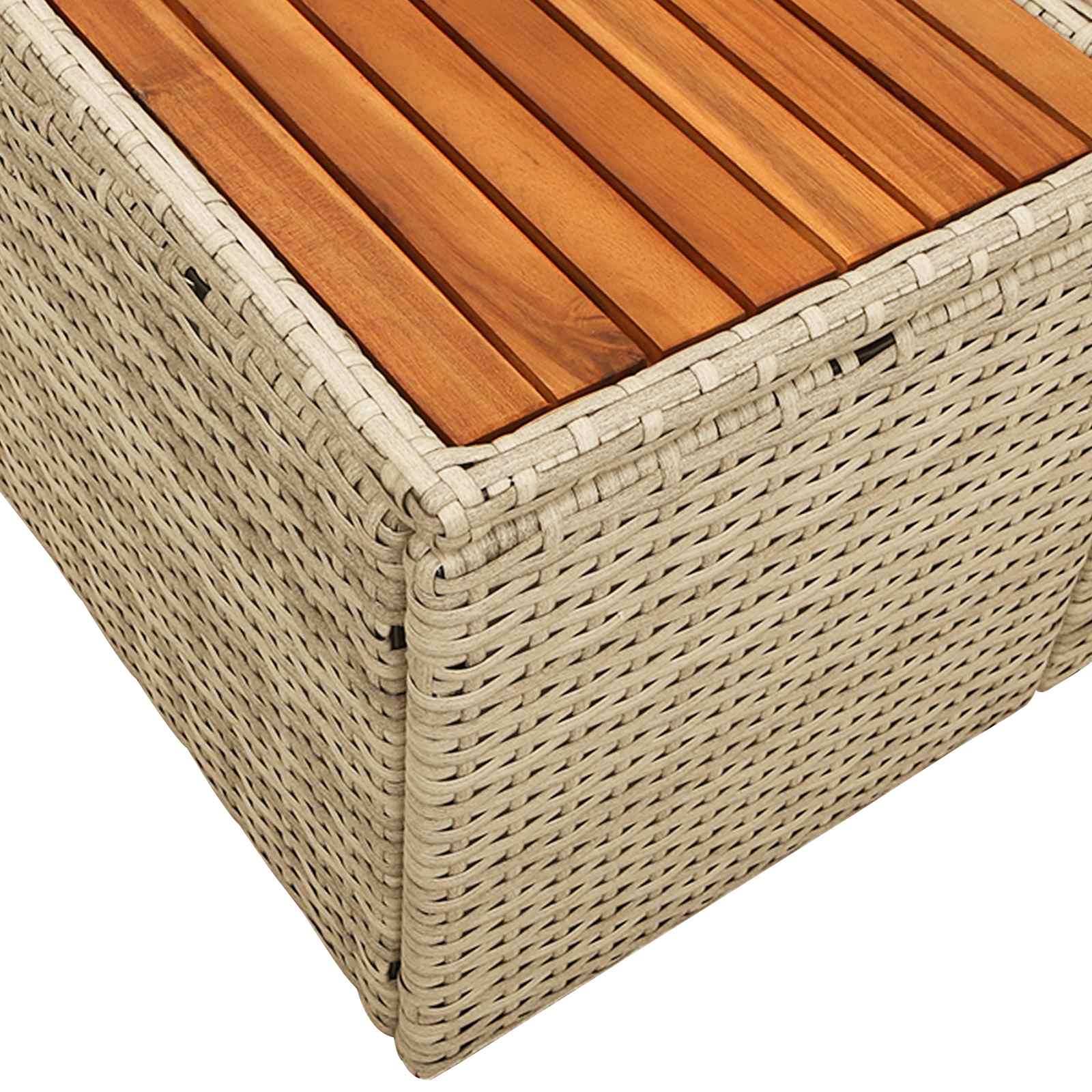 Divano da giardino Beige 184 x 62 x 85cm polyrattan | homemem39