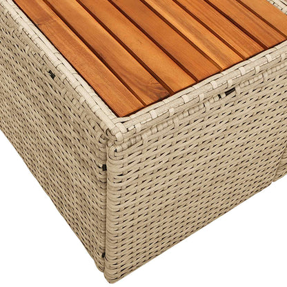 Divano da giardino Beige 184 x 62 x 85cm polyrattan