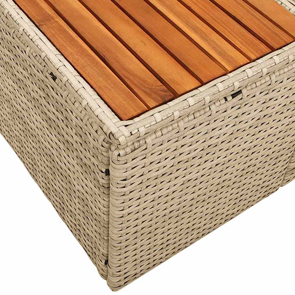 Divano da giardino Beige 184 x 62 x 85cm polyrattan | homemem39