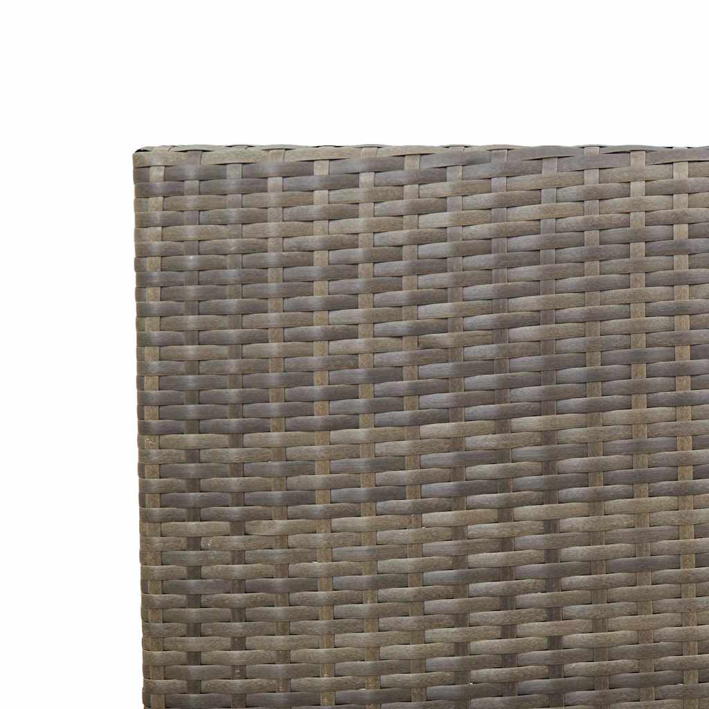 Sedie impilabili da giardino 2 pcs Grigio e Marrone - homemem39