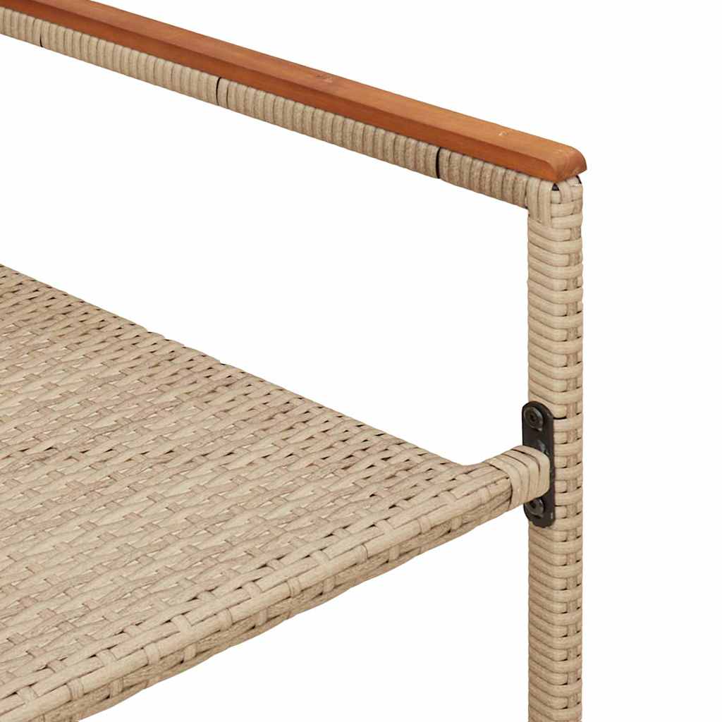 Sedie impilabili da giardino 2 pcs Crema e Marrone - homemem39