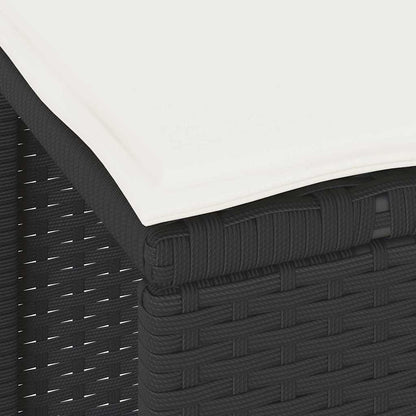 Set da Pranzo per Giardino Nero polyrattan | homemem39