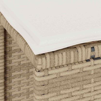 Set da Pranzo per Giardino Beige Poly Rattan - homemem39