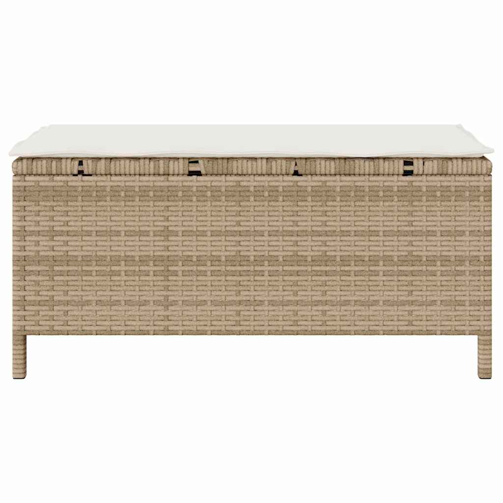 Set da Pranzo per Giardino Beige Poly Rattan - homemem39