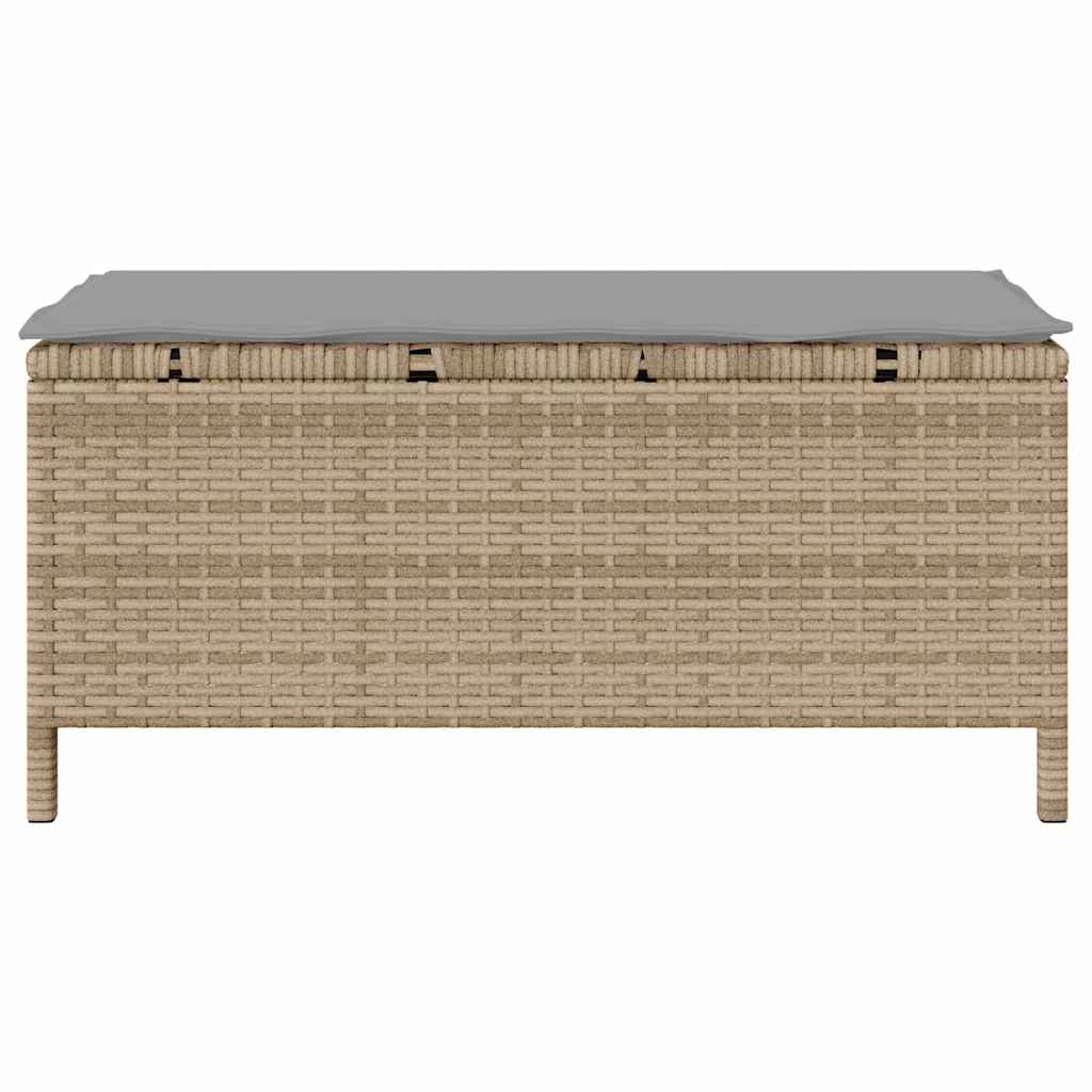 Set da Pranzo per Giardino Beige Poly Rattan - homemem39