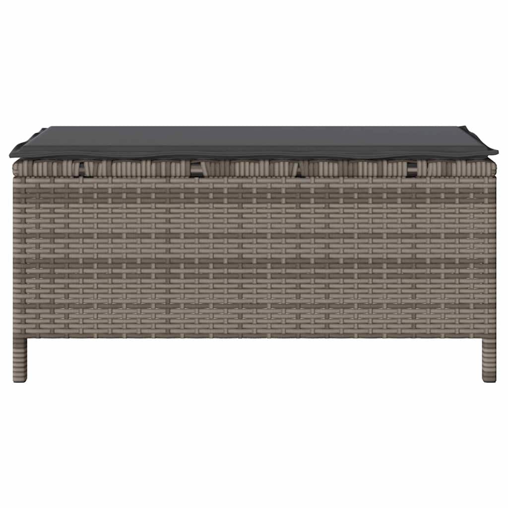 Set da Pranzo per Giardino Grigio Poly Rattan - homemem39