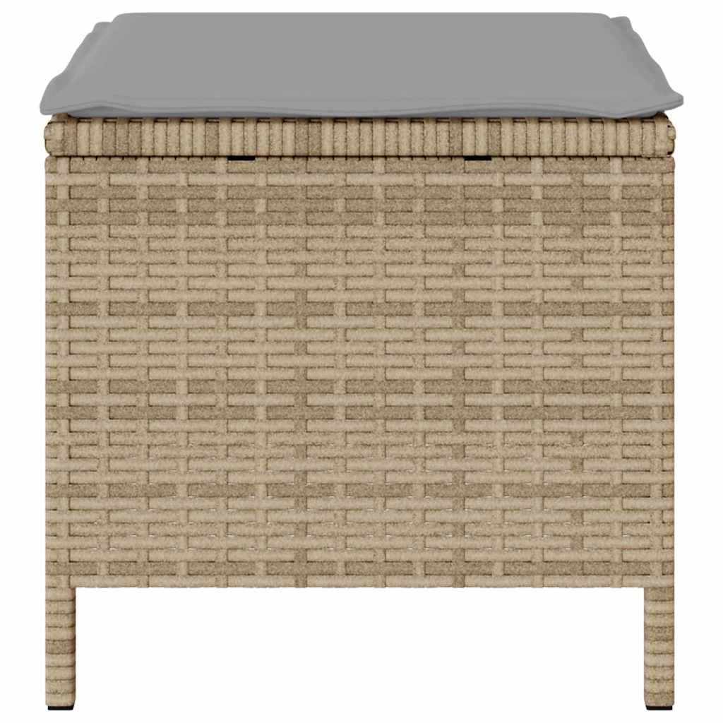 Set da Pranzo per Giardino Beige Poly Rattan - homemem39
