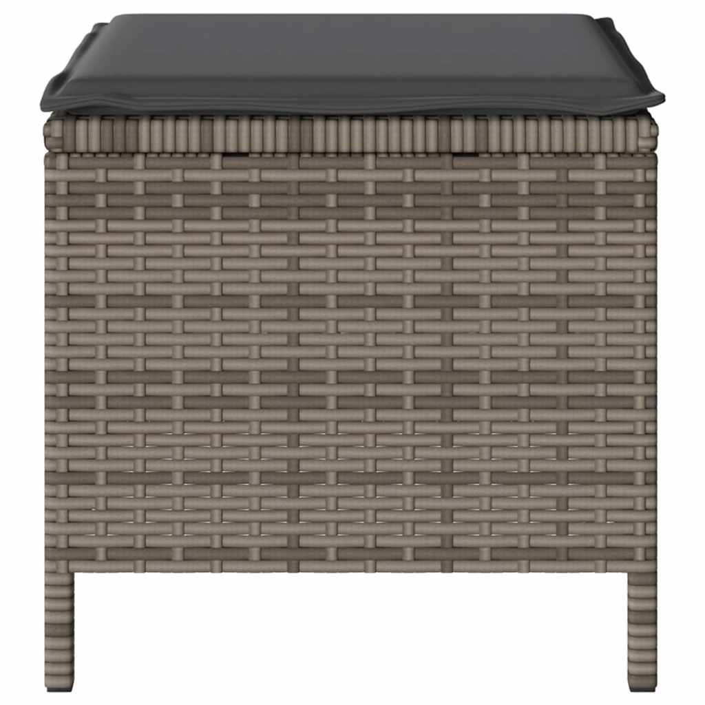 Set da Pranzo per Giardino Grigio Poly Rattan - homemem39