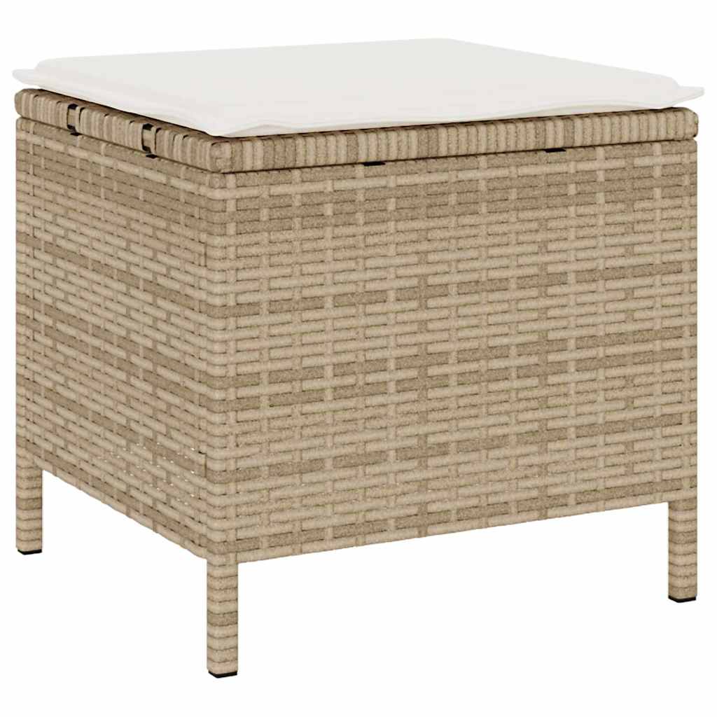 Set da Pranzo per Giardino Beige Poly Rattan - homemem39