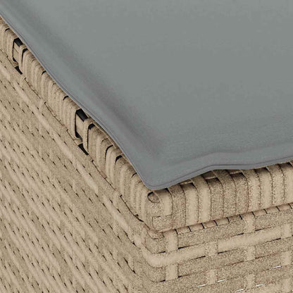 Set da Pranzo per Giardino Beige polyrattan