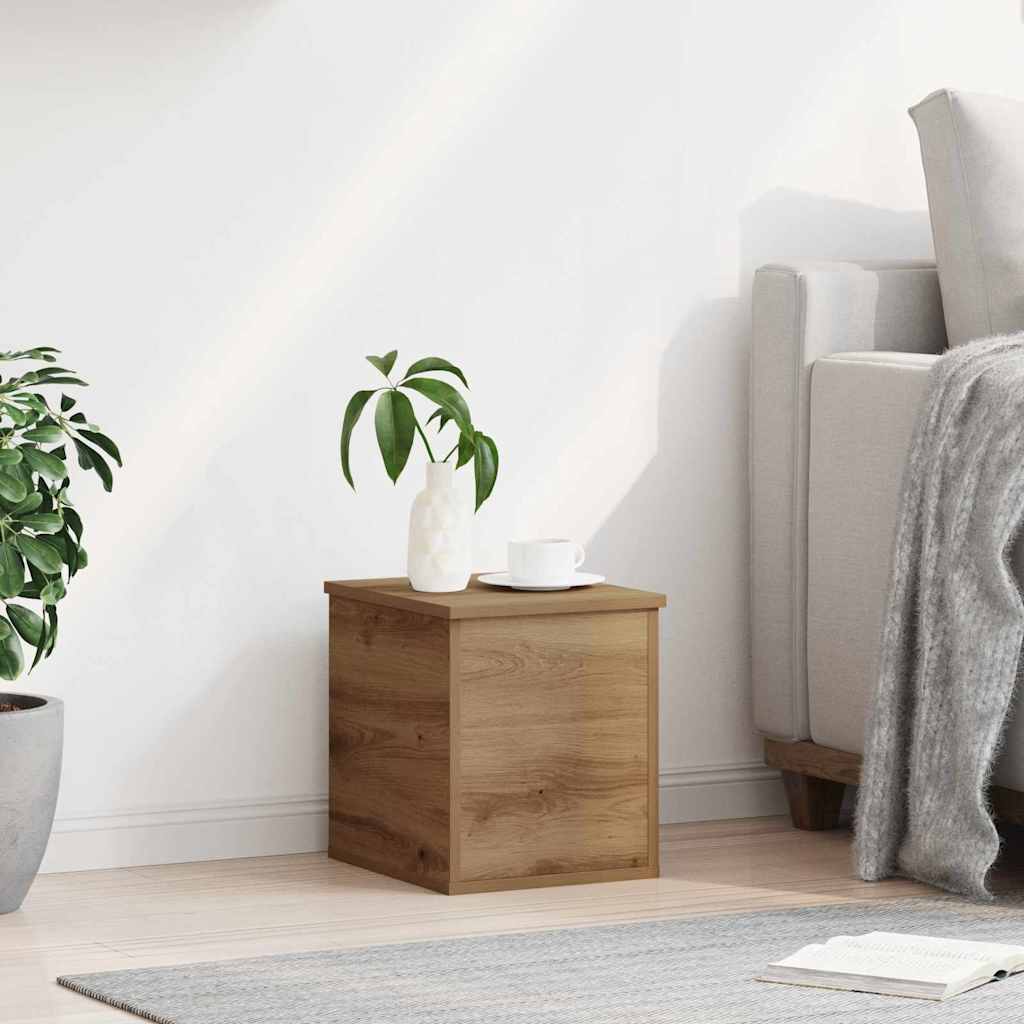 Scatola di Stoccaggio Rovere artigianale 30 x 35 x 35 cm