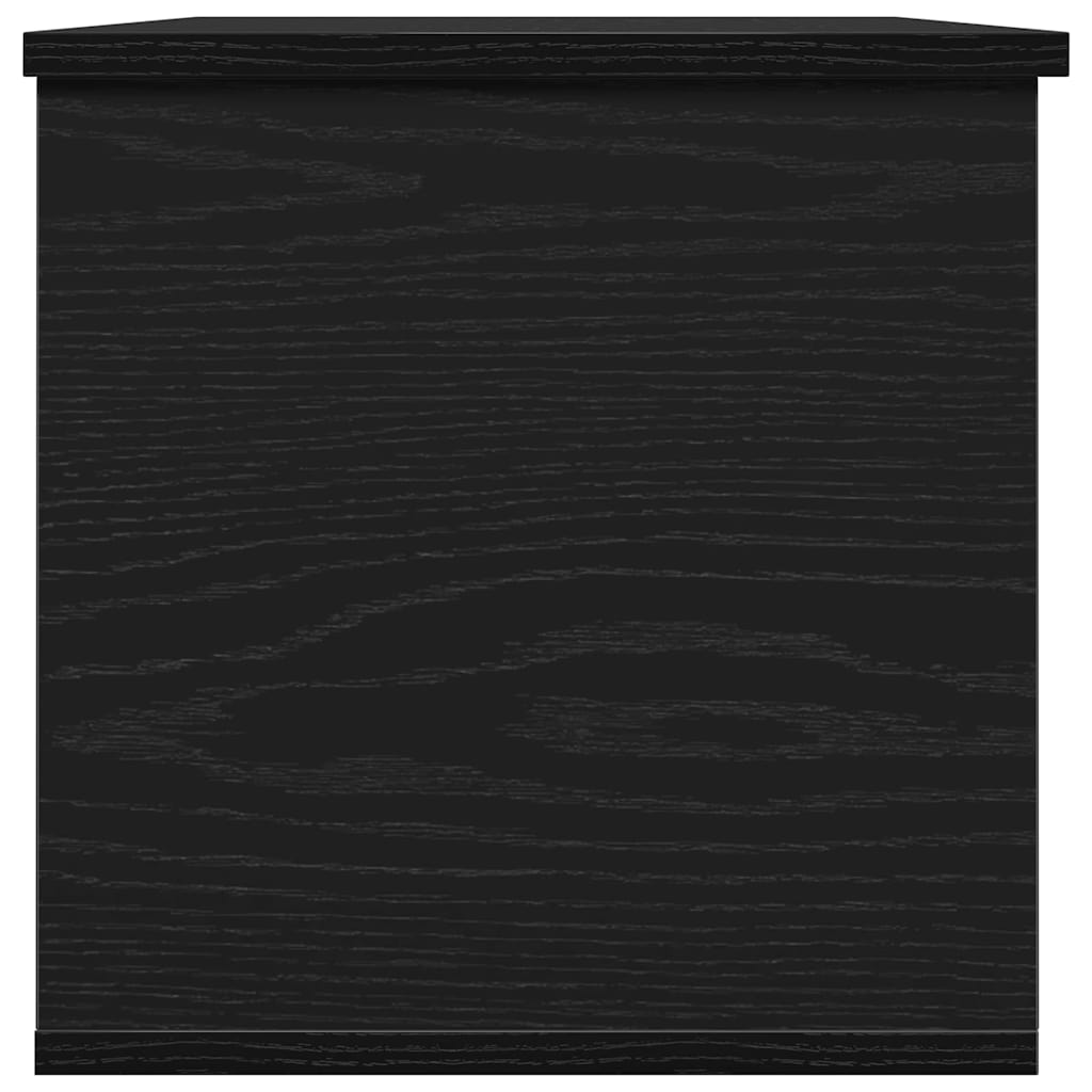 Scatola di Stoccaggio Rovere Nero 102 x 35 x 35 cm