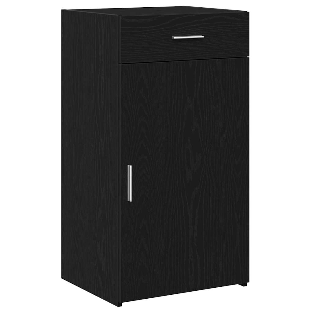 Credenza con cassetto Rovere Nero 50 x 42,5 x 93 cm